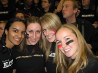 Friends at Basketball Game